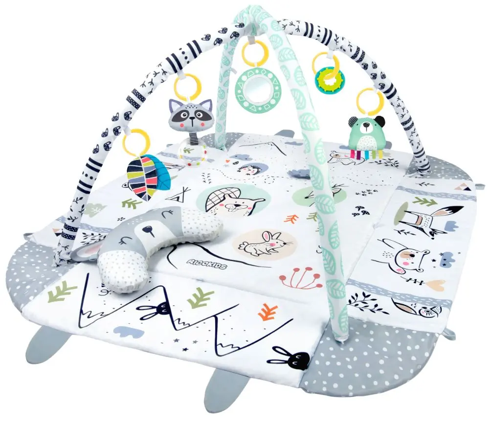 Covoras de joaca Ricokids 7350 (White/Grey)