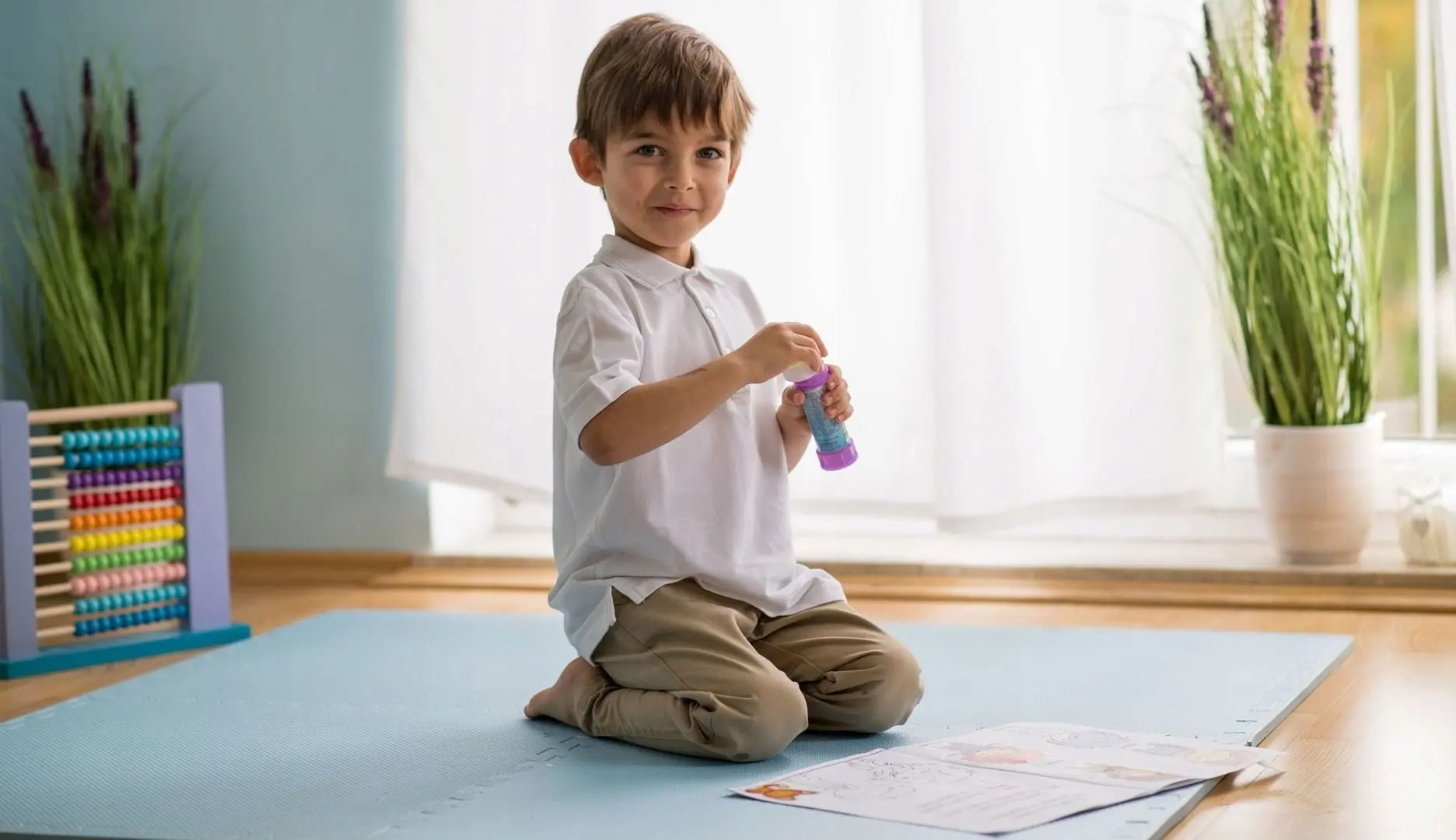 Covoras-puzzle Ricokids 7484 (Light Blue) - 4