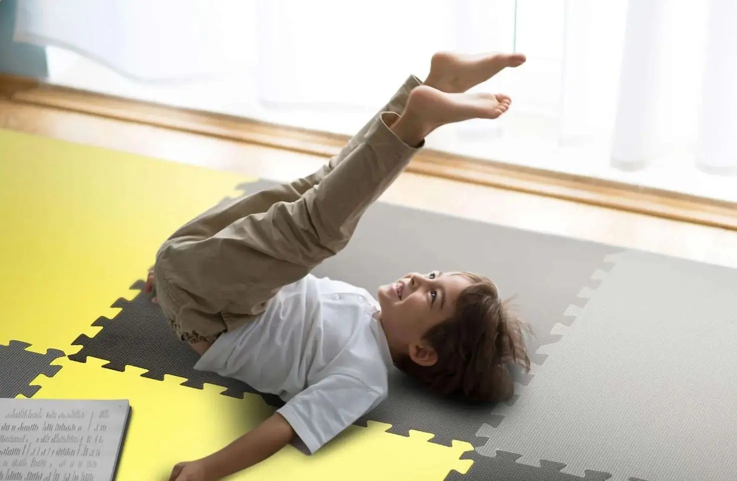 Covoras-puzzle Ricokids 7497 (Grey/Yellow) - 5