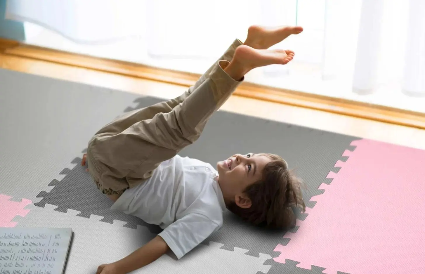 Covoras-puzzle Ricokids 7498 (Gray/Pink) - 6