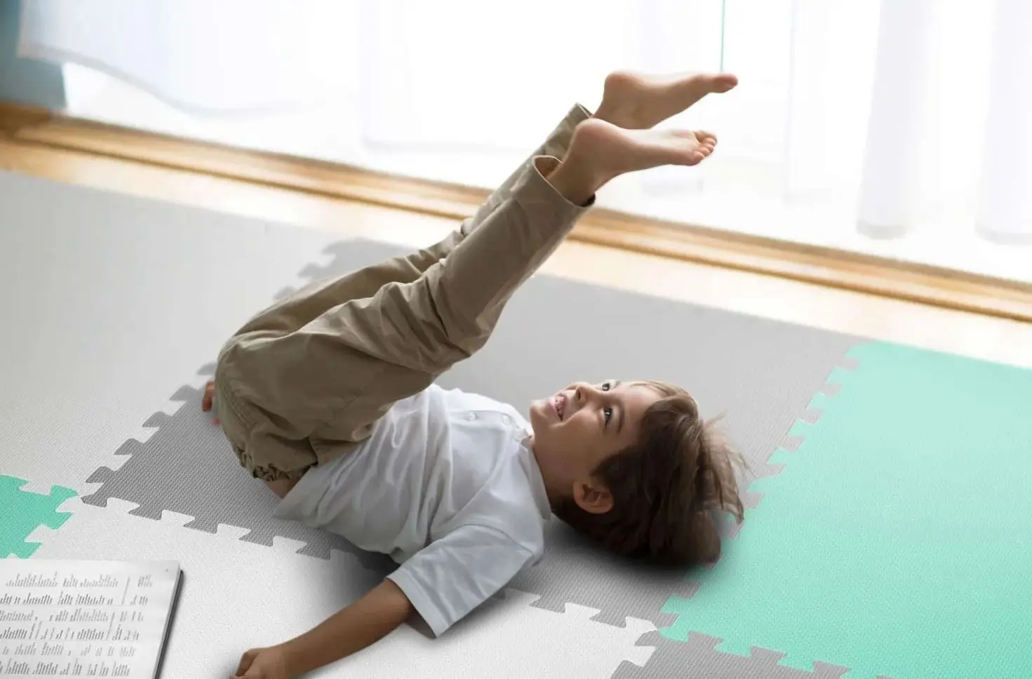 Covoras-puzzle Ricokids 7499 (Grey/Mint) - 5