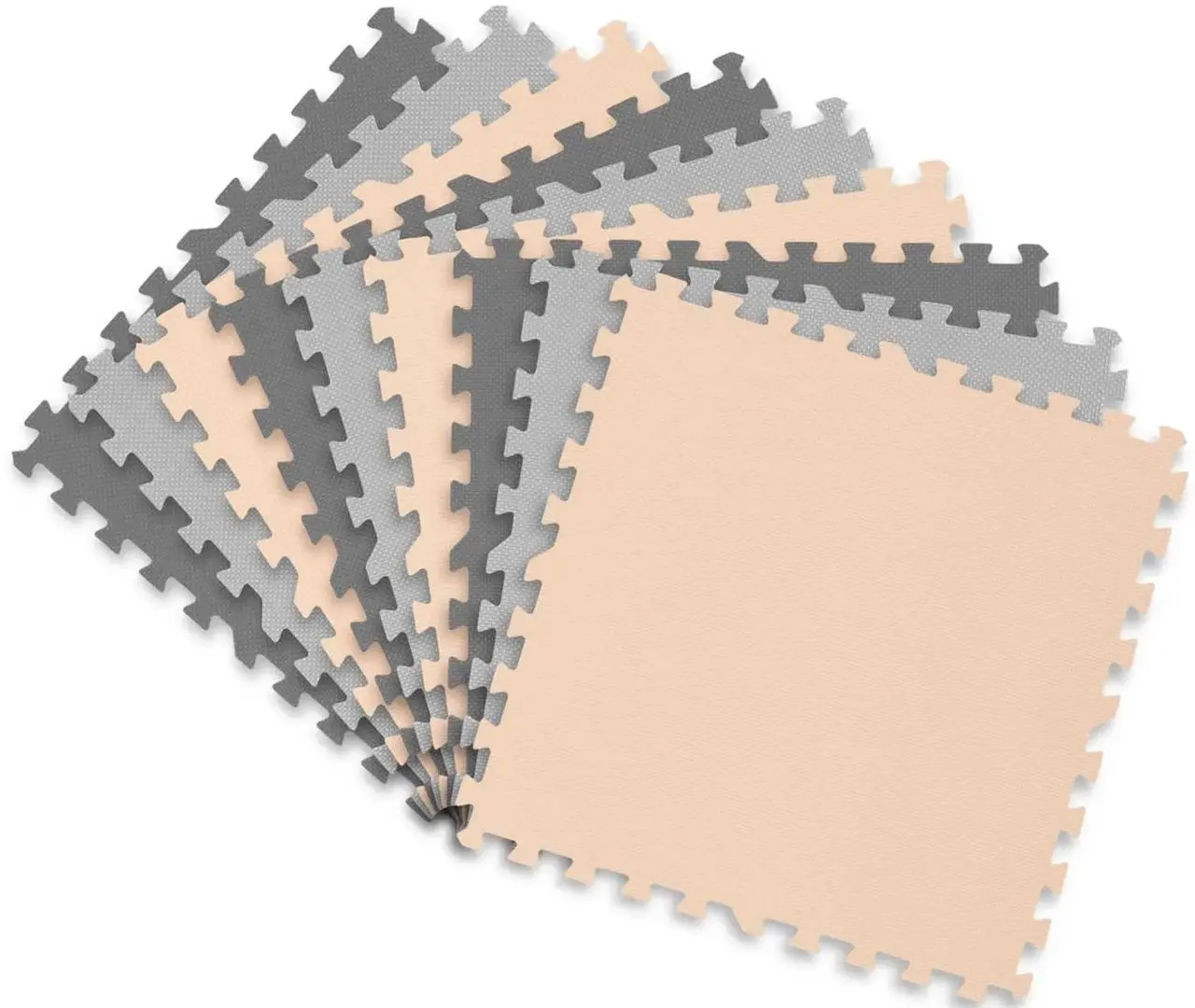 Коврик-пазл Ricokids 7500 (Grey/Peach)