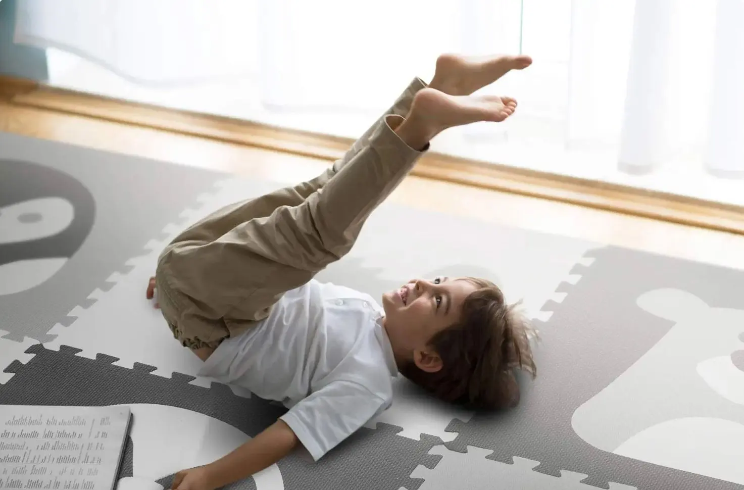 Covoras-puzzle Ricokids 7503 (White/Grey) - 6