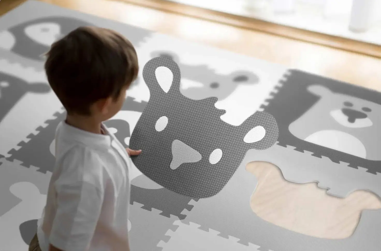 Covoras-puzzle Ricokids 7503 (White/Grey) - 8