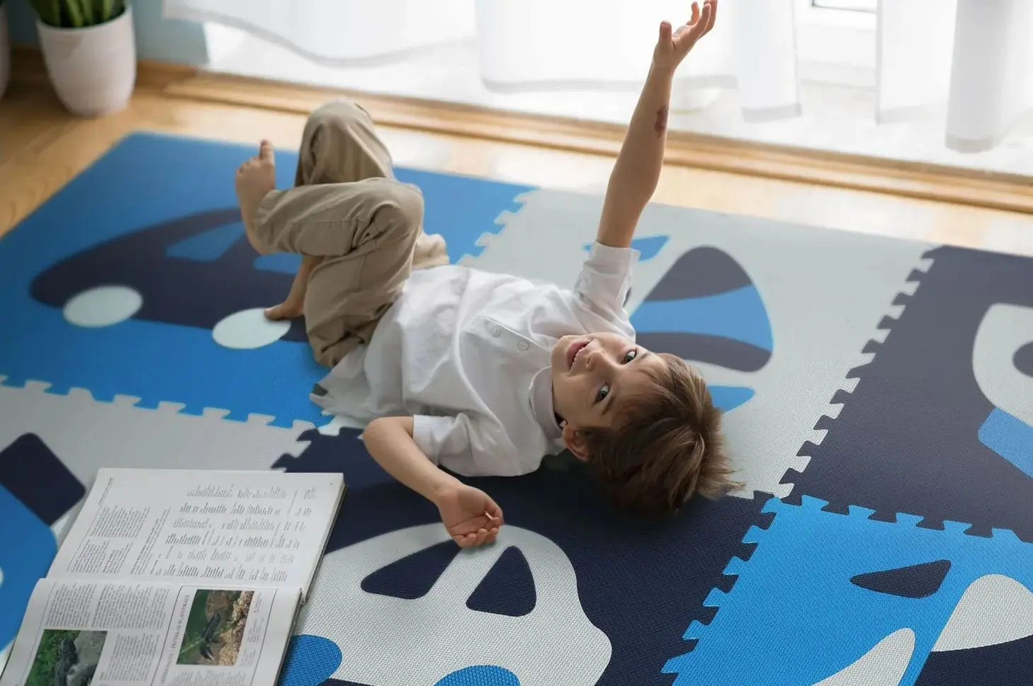 Covoras-puzzle Ricokids 7504 (Blue) - 6