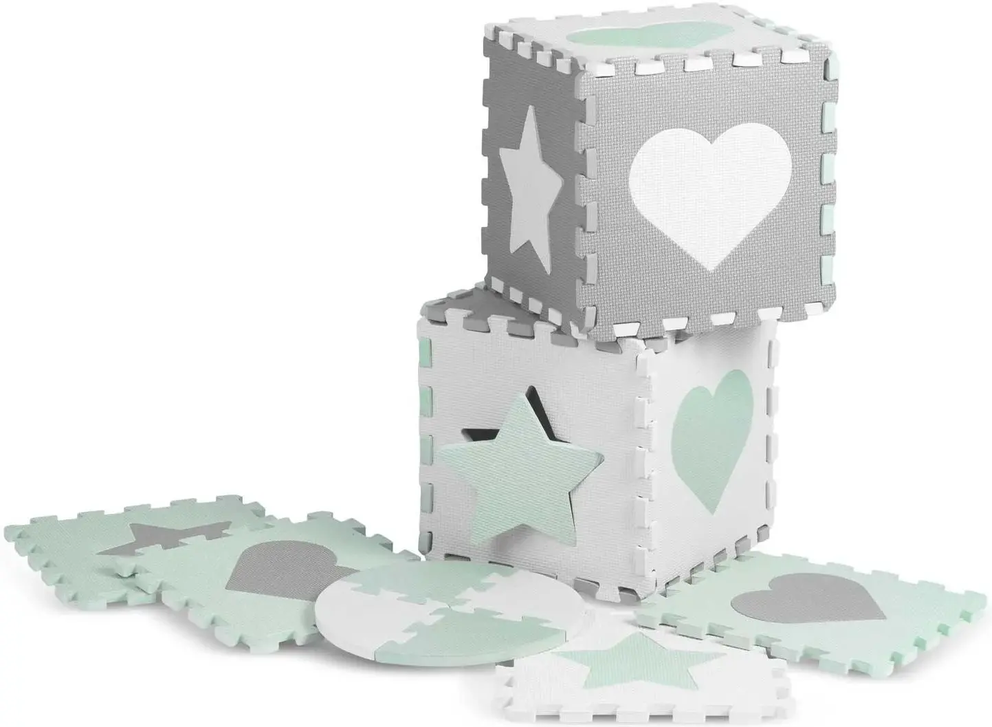 Covoras-puzzle Ricokids 7505 (Gray/Mint)