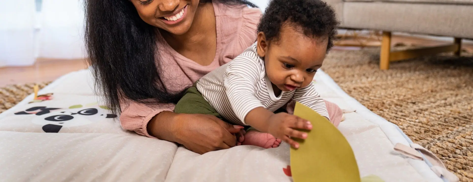 Covoras de joaca Tiny Love Boho Chic XL Super Mat (Beige)