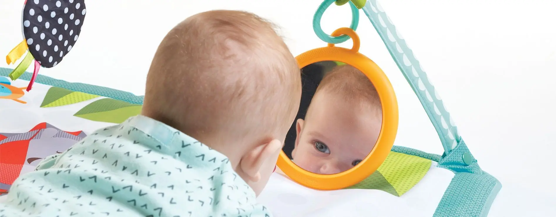 Covoras de joaca Tiny Love Meadow Days Gymini Sunny Day (Green/Blue)