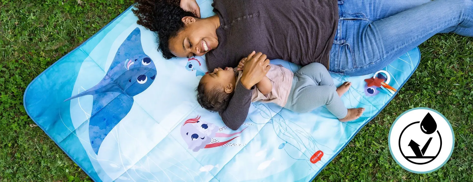 Covoras de joaca Tiny Love Treasure the Ocean XL (Blue)