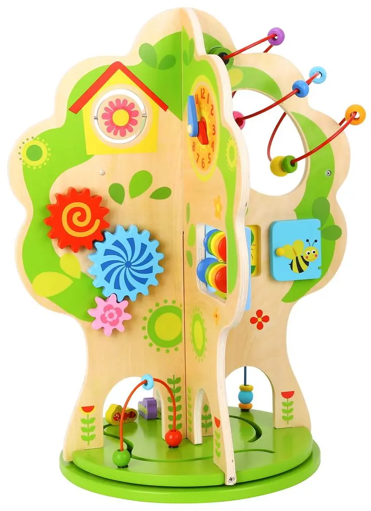 Бизиборд Tooky Toy TKC561A (Natural/Green)