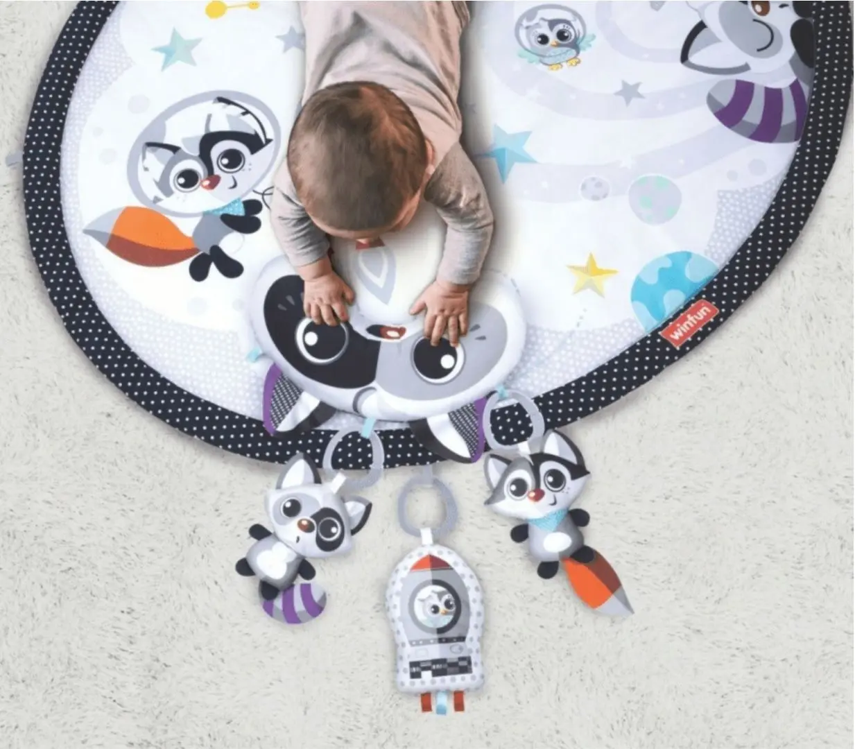 Игровой коврик Winfun Classic Baby Space (Grey/Black) - 2