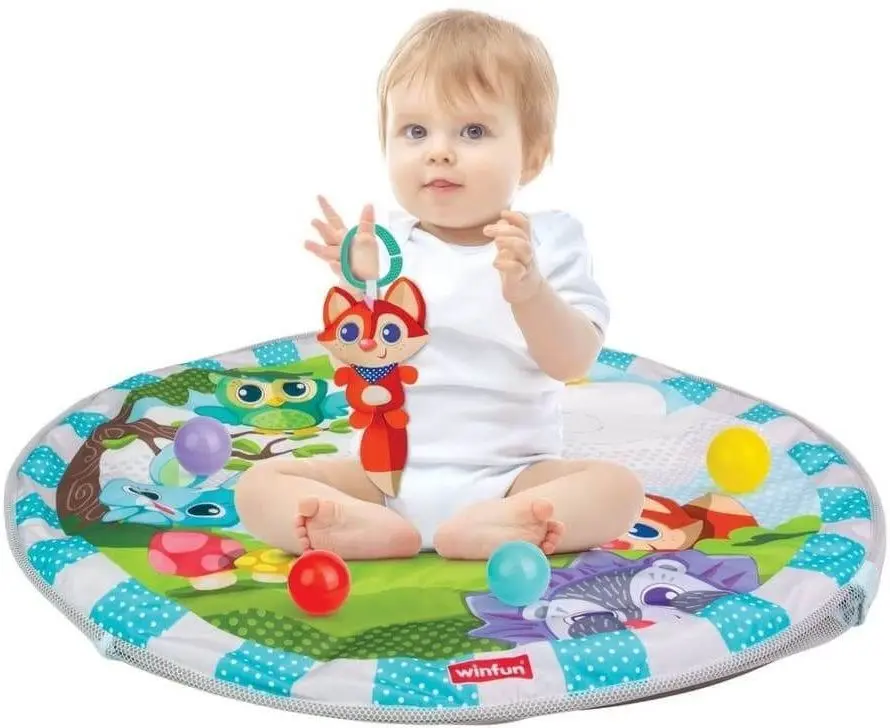 Игровой коврик Winfun Play Gym and Ball Pit (Grey/Tourqoise) - 3
