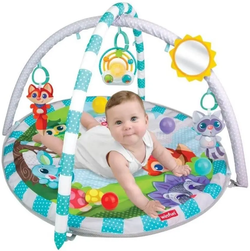Игровой коврик Winfun Play Gym and Ball Pit (Grey/Tourqoise) - 5
