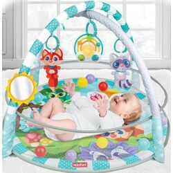 Игровой коврик Winfun Play Gym and Ball Pit (Grey/Tourqoise) Thumb
