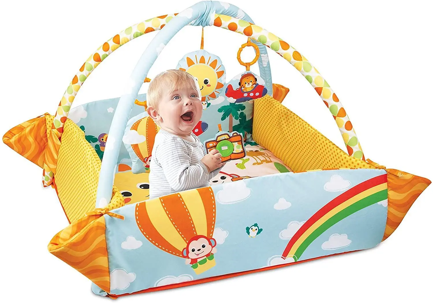 Игровой коврик Winfun Travel Fun Deluxe (Yellow/Blue) - 5