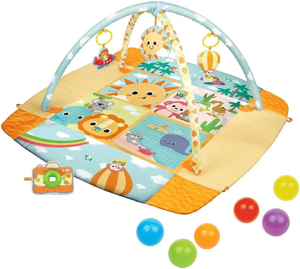 Игровой коврик Winfun Travel Fun Deluxe (Yellow/Blue) - 6