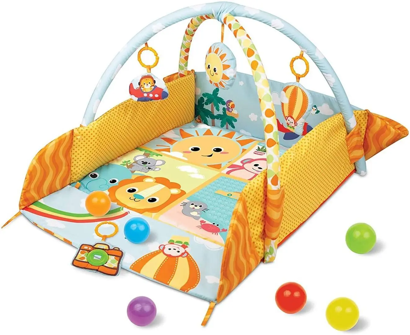 Игровой коврик Winfun Travel Fun Deluxe (Yellow/Blue) - 7