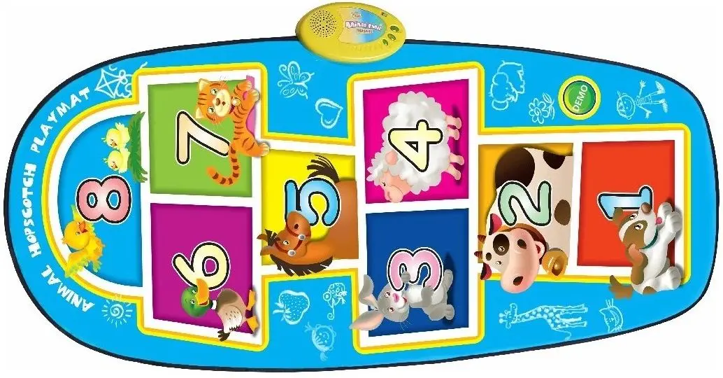 Covoras de joaca Zippy Mat Animal Hopscoth Playmat (Blue) - 2