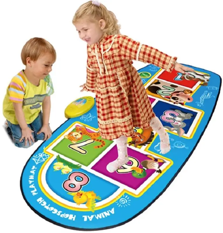 Covoras de joaca Zippy Mat Animal Hopscoth Playmat (Blue) - 3