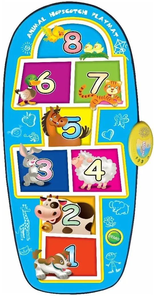 Covoras de joaca Zippy Mat Animal Hopscoth Playmat (Blue)