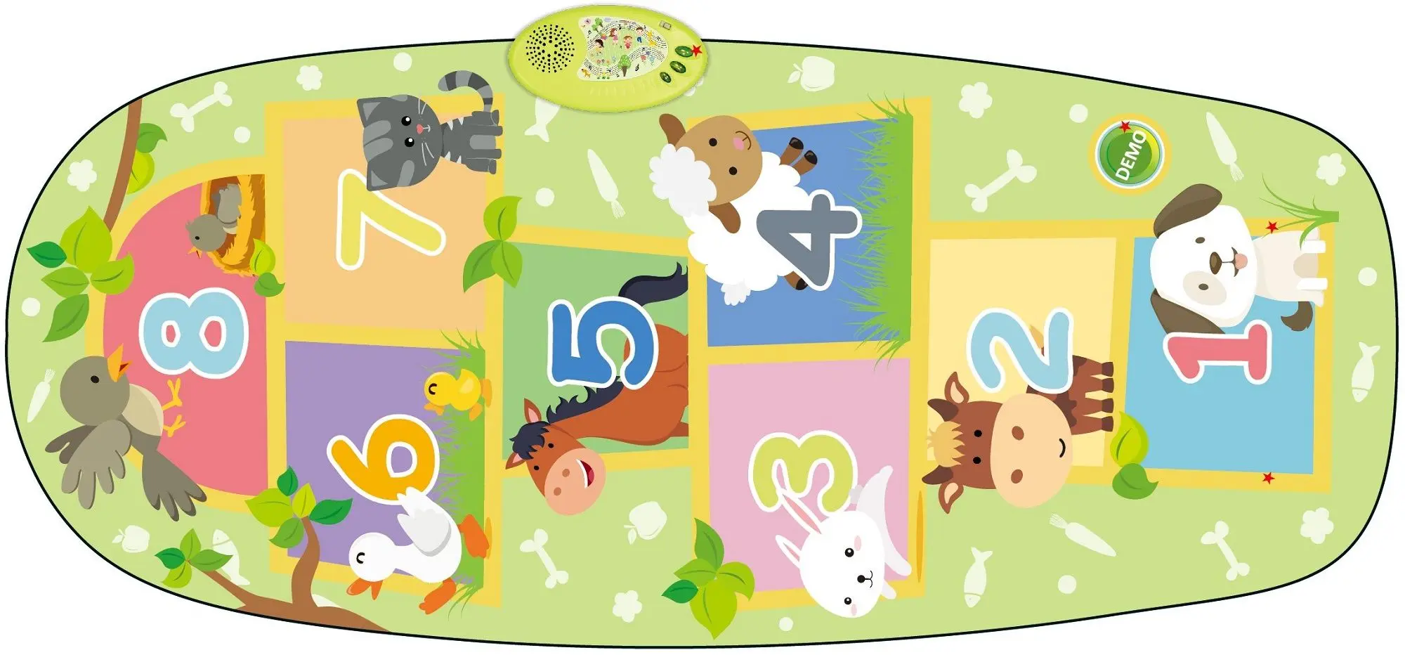Covoras de joaca Zippy Mat Animal Hopscoth Playmat (Green) - 3