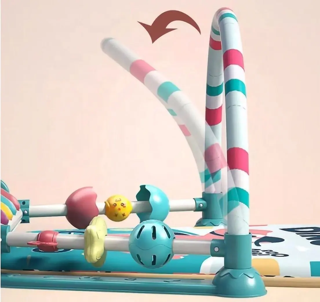 Covoras de joaca Alibibi Baby Piano Dino BBH5283376 (Green/Blue)