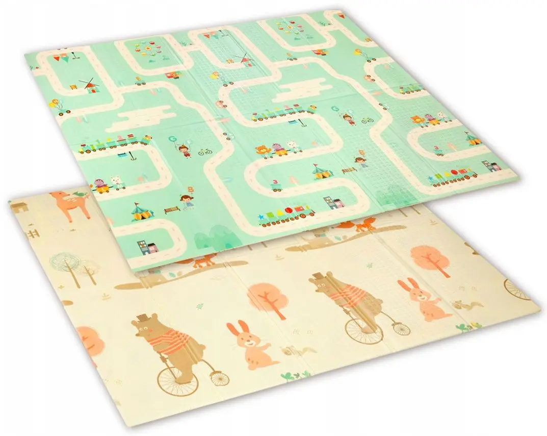 Игровой коврик Babyono 1480 (Beige/Green) - 2