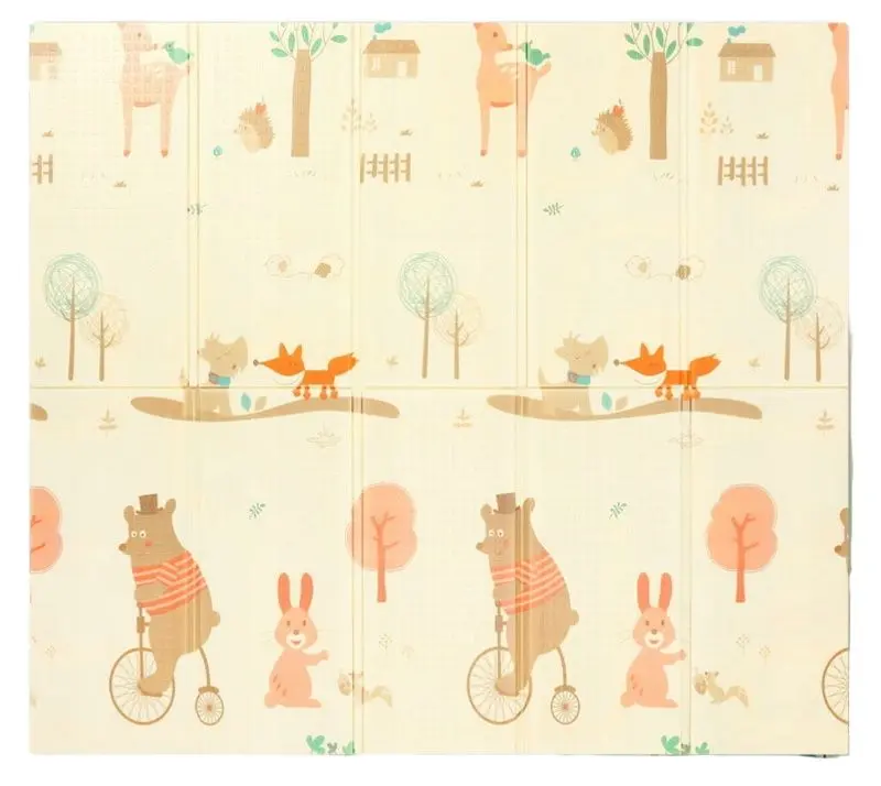 Игровой коврик Babyono 1480 (Beige/Green)