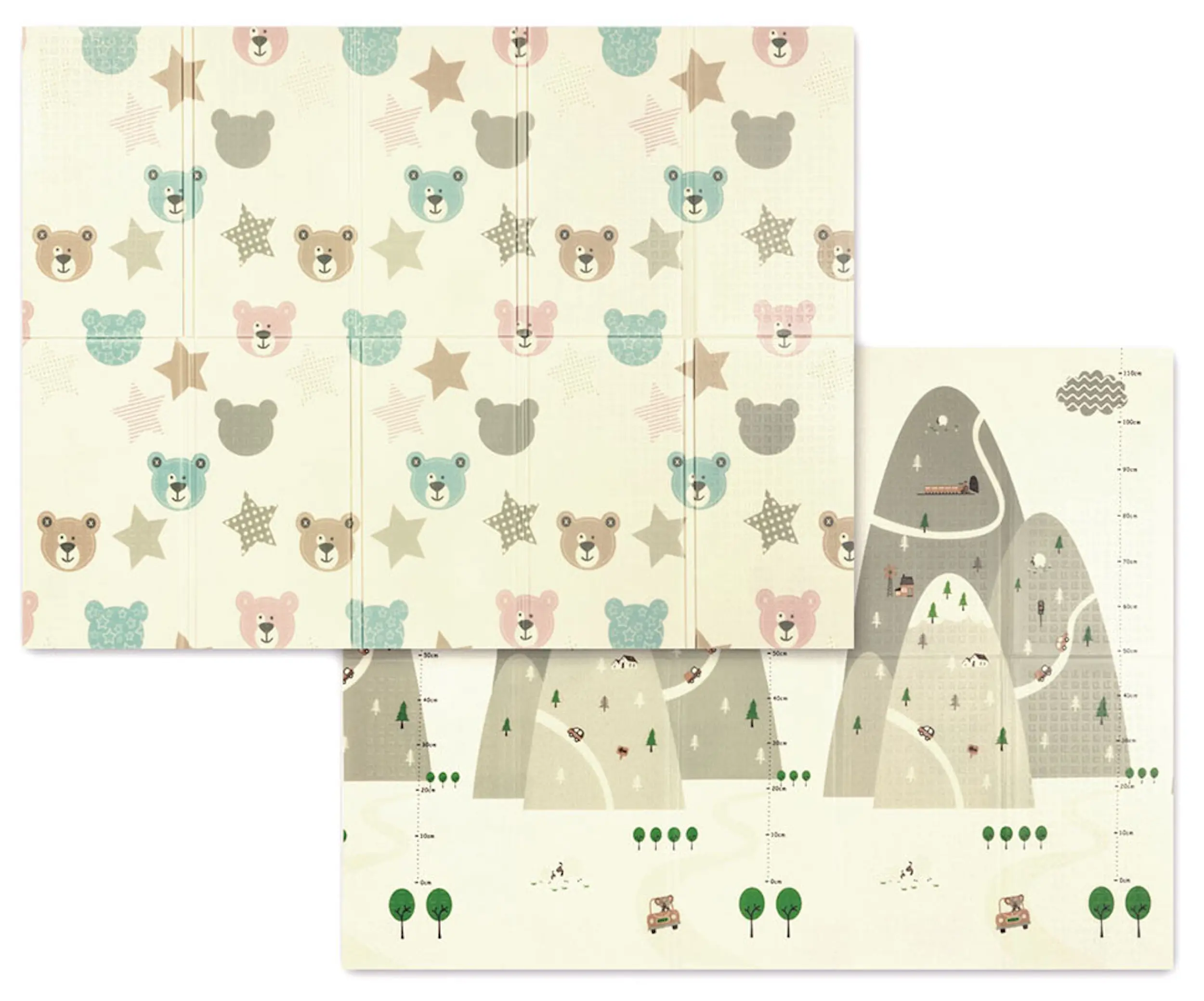 Игровой коврик BabyOno 150x200 (Beige/Grey) - 3