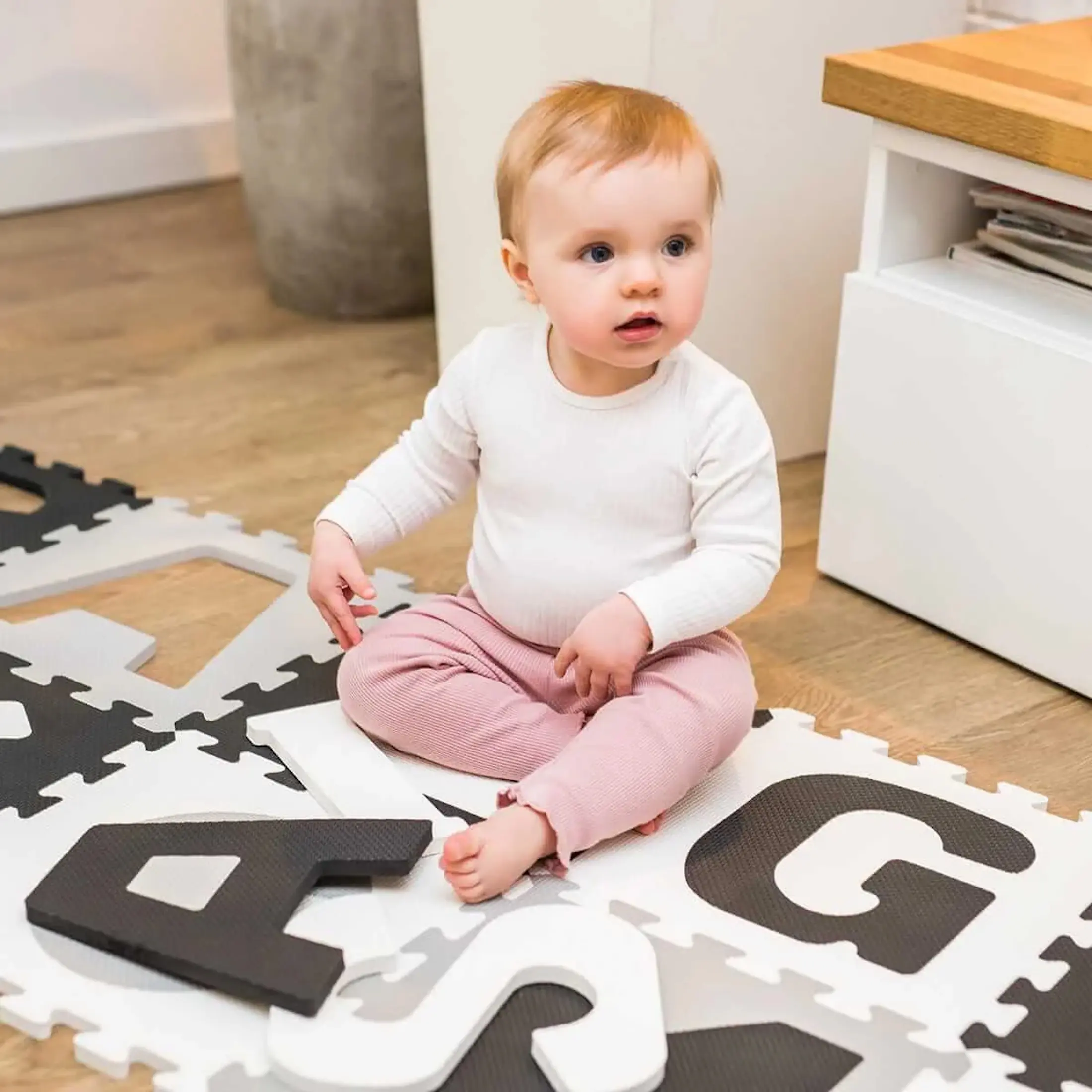 Коврик-пазл BabyOno Letters 0278/02 (Grey/Black) - 2