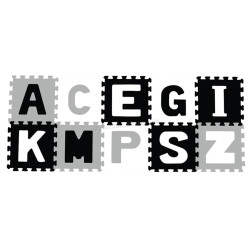 Коврик-пазл BabyOno Letters 0278/02 (Grey/Black)