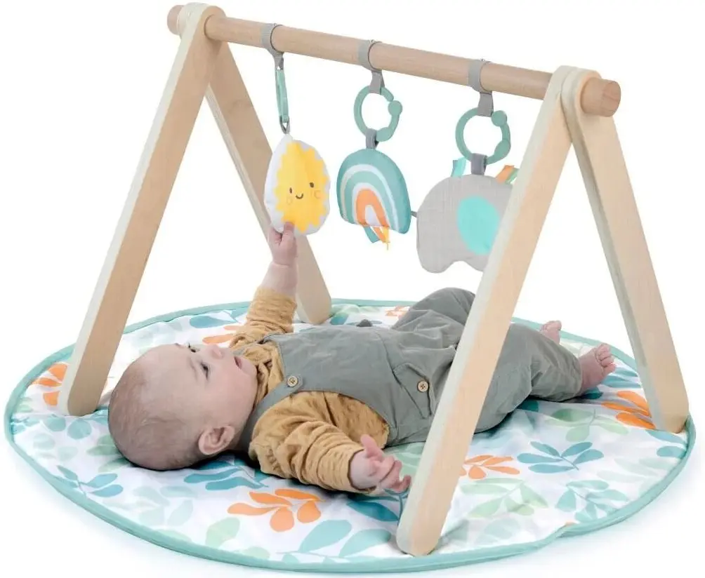 Covoras de joaca Bright Starts Ingenuity Cozy Spot (Beige/Blue)