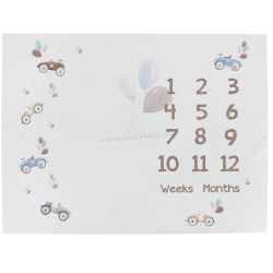 Игровой коврик Ceba Baby Basic Retro Cars 92x72 (White)