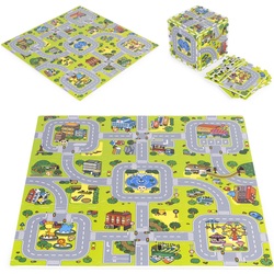 Covoras-puzzle Ecotoys ECOEVA018 (Green/Grey) Thumb