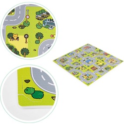 Covoras-puzzle Ecotoys ECOEVA018 (Green/Grey) Thumb