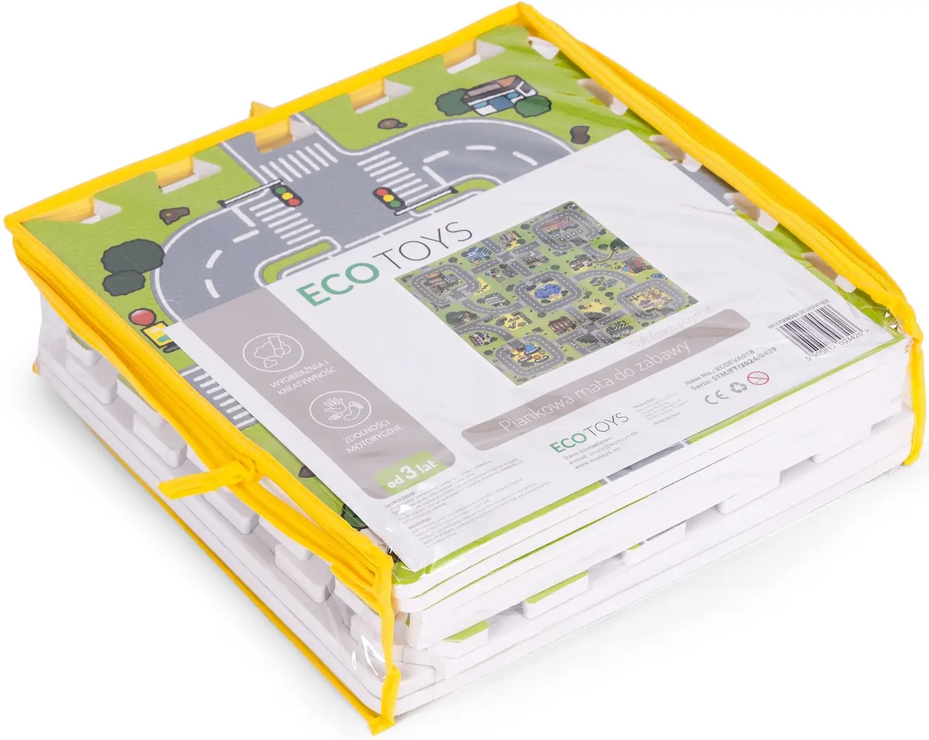 Covoras-puzzle Ecotoys ECOEVA018 (Green/Grey) - 5