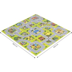 Covoras-puzzle Ecotoys ECOEVA018 (Green/Grey) Thumb