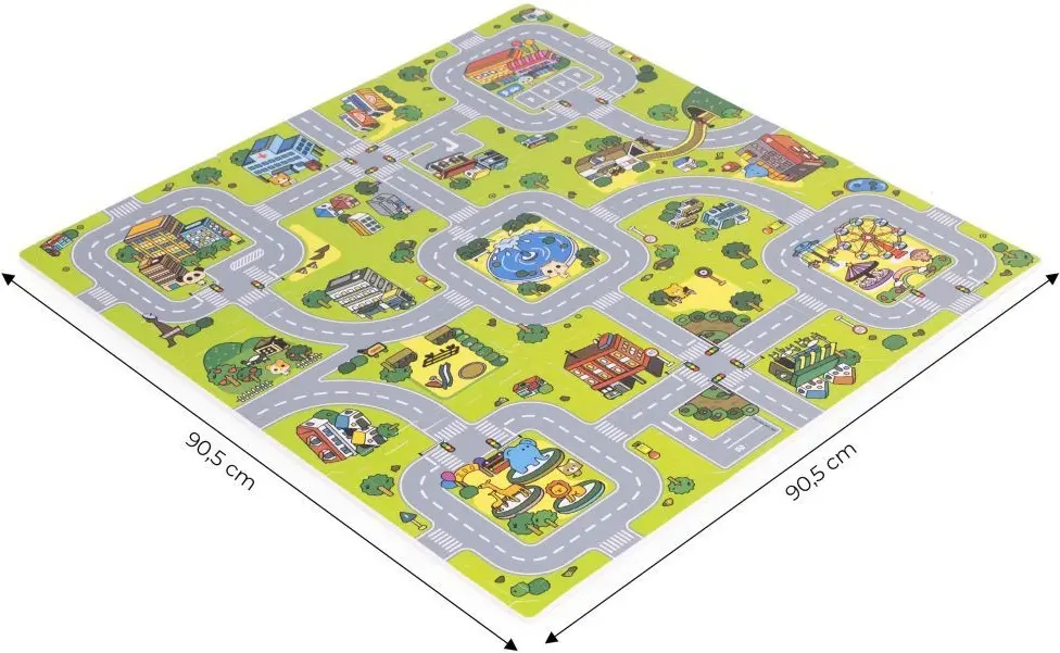 Covoras-puzzle Ecotoys ECOEVA018 (Green/Grey) - 7