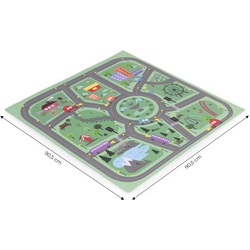 Covoras-puzzle Ecotoys ECOEVA021 (Green/Grey) Thumb