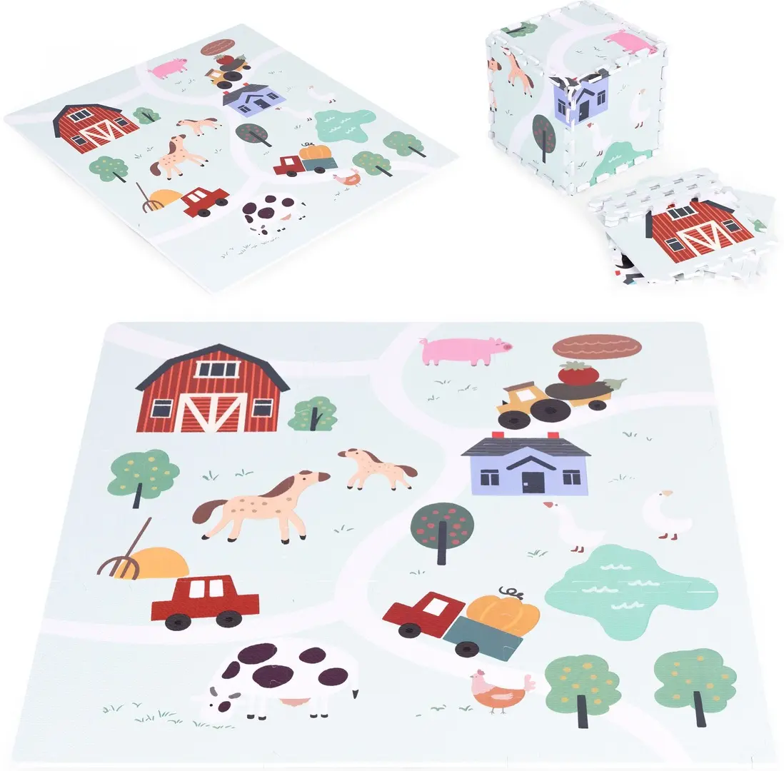 Covoras-puzzle Ecotoys ECOEVA021 (Green/White)