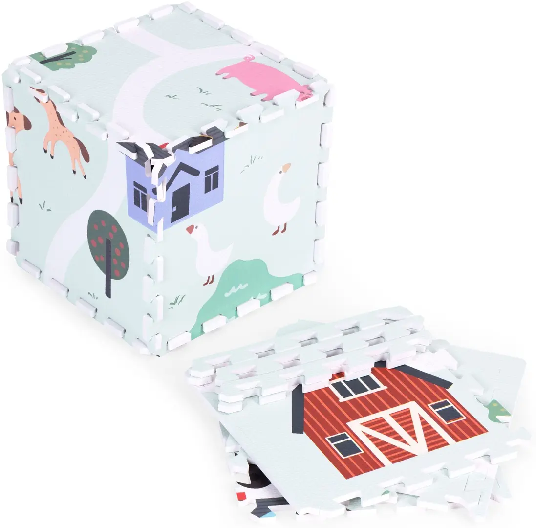 Covoras-puzzle Ecotoys ECOEVA021 (Green/White)