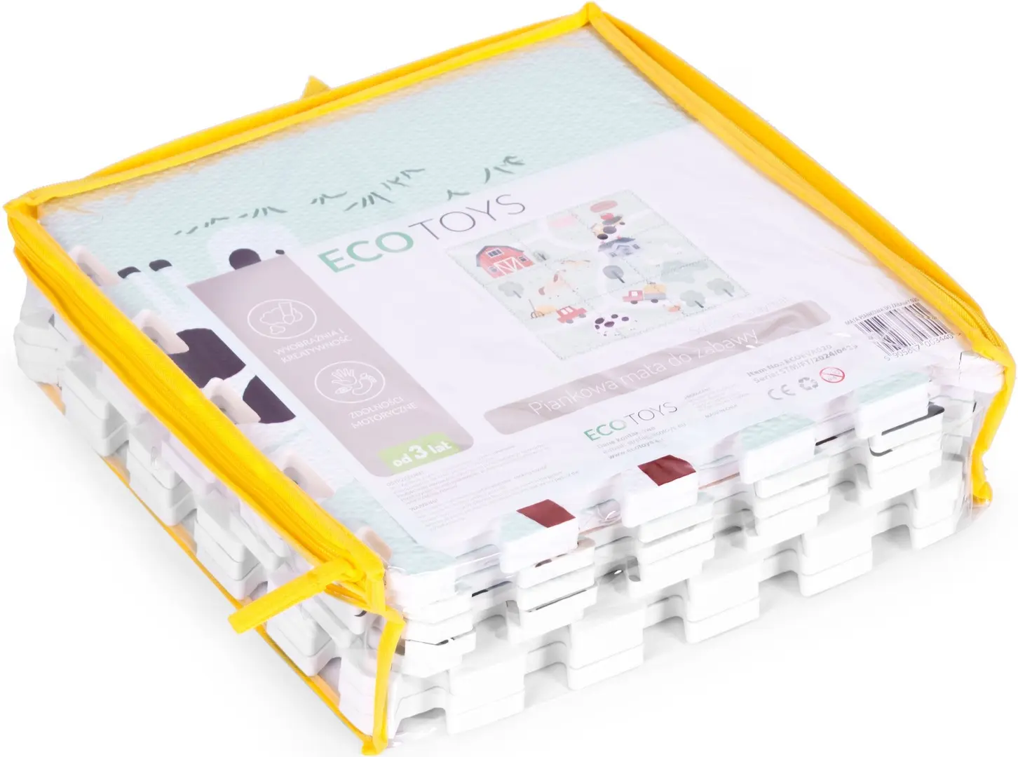 Covoras-puzzle Ecotoys ECOEVA021 (Green/White)