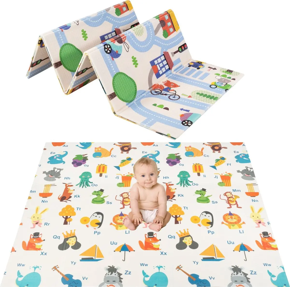 Covoras de joaca Humbi FM-231101 (Sea/Alphabet)