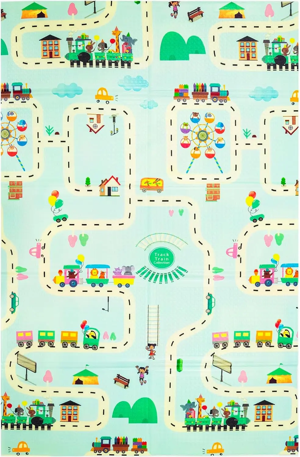 Covoras de joaca Humbi FM-231102 (Railway/Autumn)