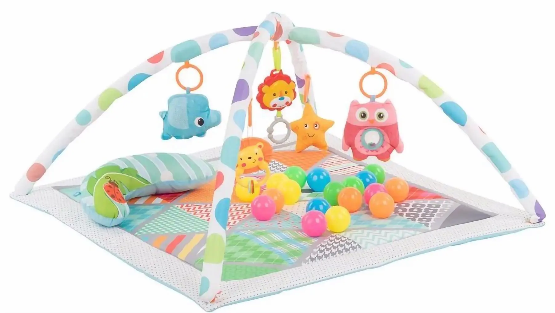 Covoras de joaca 2in1 Kikka Boo Teepee  Adventure Girl (Multicolor)
