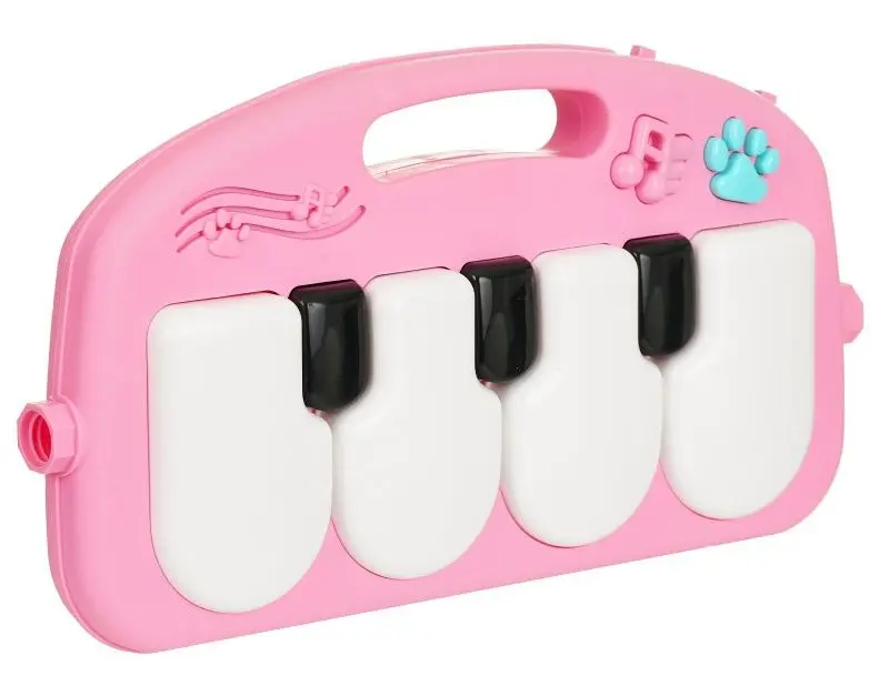 Covoras de joaca KikkaBoo Piano (Pink Rainbow)