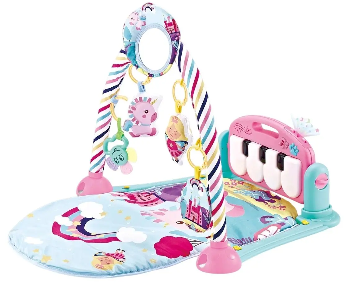 Covoras de joaca KikkaBoo Piano (Pink Rainbow)