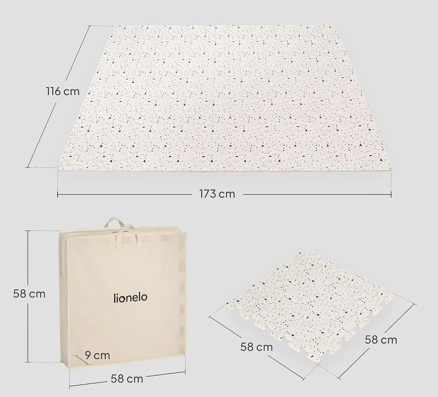 Игровой коврик Lionelo Yoka (Beige) - 7