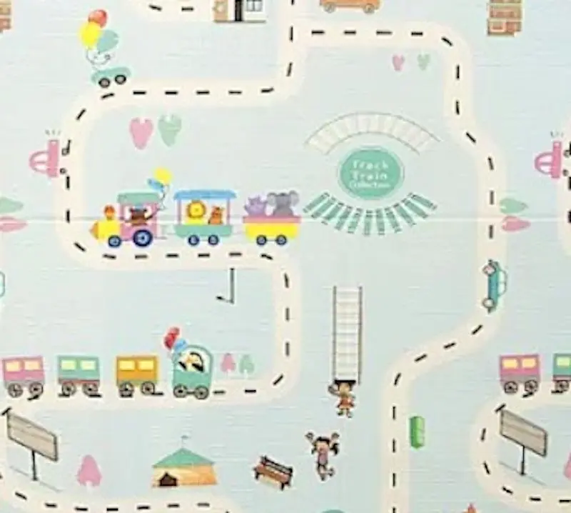 Covoras de joaca Railway Autumn (Multicolor)