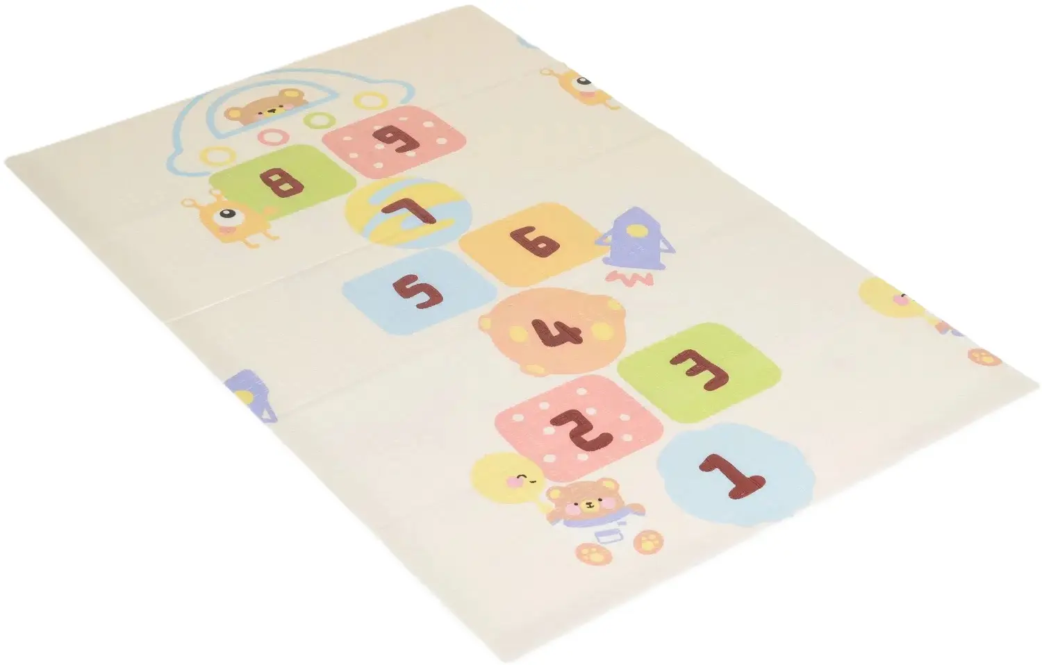 Covoras de joaca Moni Digital Track (Beige)